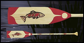 northwest native art canoe paddles